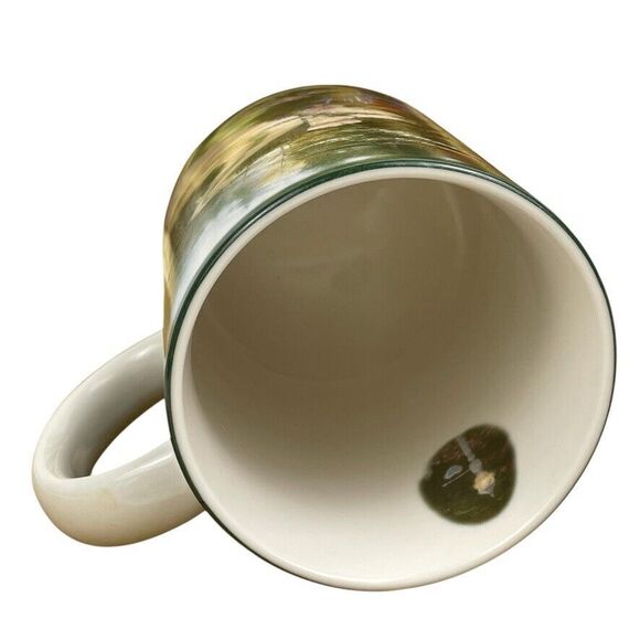 Thomas Kinkade Spring Gate Gift of Art Painting Impressionism Light Inside Mug - Picture 8 of 9